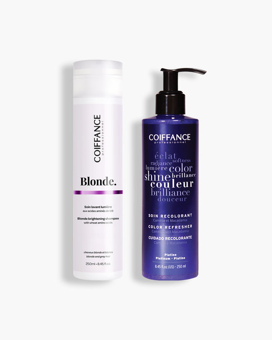Routine capillaire 100% fabriquée en France pour cheveux cheveux blonds