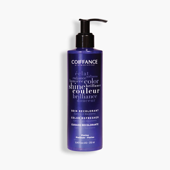 Soin déjaunissant bleu cheveux blonds made in France Coiffance